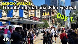 Toronto International Film Festival 2019 Walk - TIFF Day 1  [4K60]