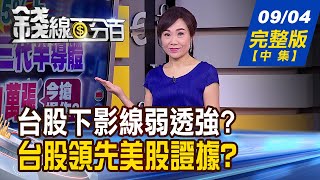 【錢線百分百】20200904完整版(中集)《台股下影線弱透強? 台股領先美股證據? 買存股過退休Part2 \