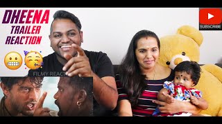 Dheena Trailer Reaction | Malaysian Indian Couple | Ajith Kumar | Yuvan | HB Creations | 4K
