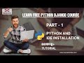 PART 1| PYTHON INSTALLATION | PYTHON MALAYALAM TUTORIAL FOR BEGINNERS | HEXCENT