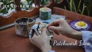 A Simple Way to Sew a Round Bag from Fabric Scraps | Patchwork Ideas | Yuu Pham