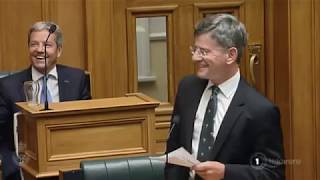 Former Treaty Negotiations Minister Chris Finlayson says farewell to parliament