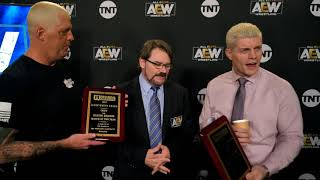 CODY & DUSTIN RHODES ACCEPT THE PRO WRESTLING ILLUSTRATED MATCH OF THE YEAR AWARD