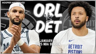 Orlando Magic vs Detroit Pistons Full Game Highlights | Jan 1 | 2025 NBA Season