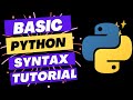 Master Basic Python Syntax | Python Syntax Tutorial for Beginners 2024