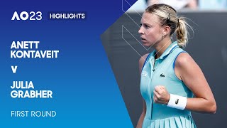 Anett Kontaveit v Julia Grabher Highlights | Australian Open 2023 First Round
