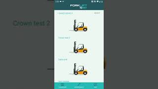 Forklift iQ360 - driver and equipment statistics in the mobile app