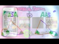 triangle congruence theorems asa or aas