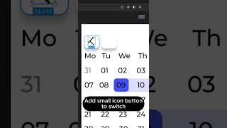 Calendar date picker #figma #uiux #typography #motivation #aesthetic #uidesign
