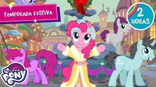 Corazones de vacaciones🎄❤️ | 2 Horas | My Little Pony en español 🦄 La magia de la amistad