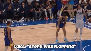 *FULL CAPTIONS* Luka Doncic Tells Steph Curry To Stop Flopping! Almost Fights Klay & Wiggins