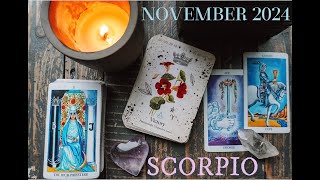 SCORPIO November 2024 - Queen of SWORDS! 🗡️Scorpio General Tarot Reading November Monthly Horoscope