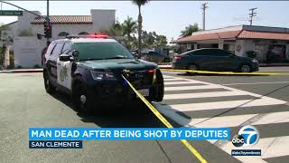 Man killed during struggle with Orange County sheriff's deputies in San Clemente | ABC7
