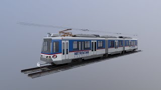 Train model ČKD Tatra RT8D5M LRV  MRTC Class 3000