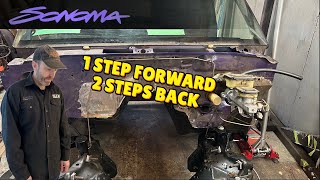 1 STEP FORWARD, 2 STEPS BACK / Bag Cups, Frame, and Firewall / Sonoma S10 Minitruck Build Ep 19