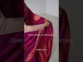 Open Pallu Hack | free Pallu saree style | easy saree draping | saree fashion | #saree #shorts