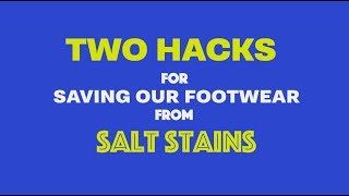 How to Remove Salt Stains from your Shoes