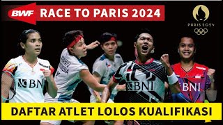 Resmi DAFTAR ATLIT BULUTANGKIS LOLOS KUALIFIKASI OLIMPIADE PARIS 2024