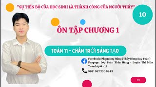 TOÁN 11 - CHÂN TRỜI SÁNG TẠO - ÔN TẬP CHƯƠNG 1 - PHƯƠNG TRÌNH LƯỢNG GIÁC DỄ HIỂU