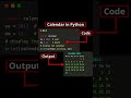 Python Calendar Code | Simple Calendar in Python