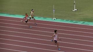 20190609北九州市中学陸上各区大会 男子4x100mリレー決勝（八幡西第2組）