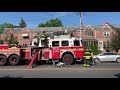 fdny box 3992 fdny operating on scene of a all hands fire in a 2 story flatroof in brooklyn nyc.