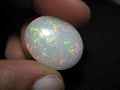 31ct welo precious opal cabochon harlequin mosaic natural ethiopian opal video