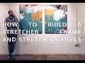 How to Build a Canvas Stretcher Frame and Stretch a Canvas. Easy!