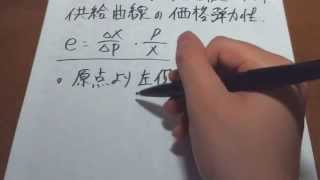 公務員試験　地方上級1997 6-7 ミクロ経済学スーパー過去問　「供給の価格弾力性」