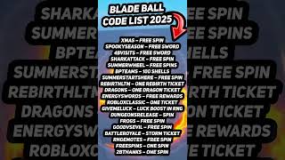 BLADE BALL 2025 - ALL WORKING CODES