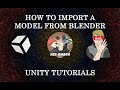 How to IMPORT a model from BLENDER into UNITY