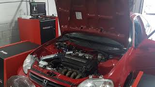 B20Vtec Ek Dyno @Synoptic Tuning revlimit 8500rpm