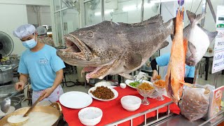 The porridge made by finest fish selected by Michelin! Giant grouper and Butterfish | Thailand food