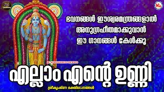 എല്ലാം എന്‍റെ ഉണ്ണി | ഗുരുവായൂരപ്പഭക്തിഗാനങ്ങൾ | Hindu Devotional Song Malayalam | SreeKrishna Songs