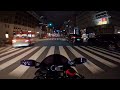 【zx 6r】osaka night akrapovic sound　大阪ナイトツーリング