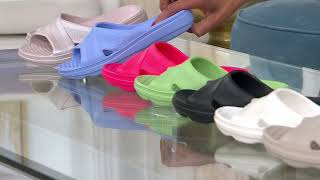 Ryka Cross-Band Recovery Slide Sandals - Refresh on QVC