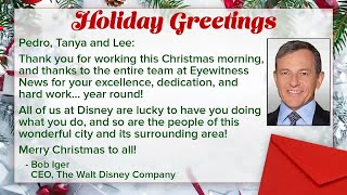 A holiday greeting from Disney CEO Bob Iger on Christmas morning