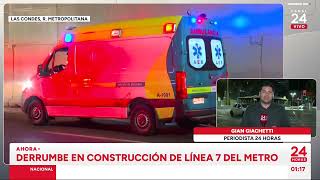 Trabajadores quedaron atrapados tras derrumbe en obras de la Línea 7 del Metro