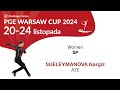 #21 Nargiz SUELEYMANOVA AZE   W SP   PGE Warsaw Cup 2024