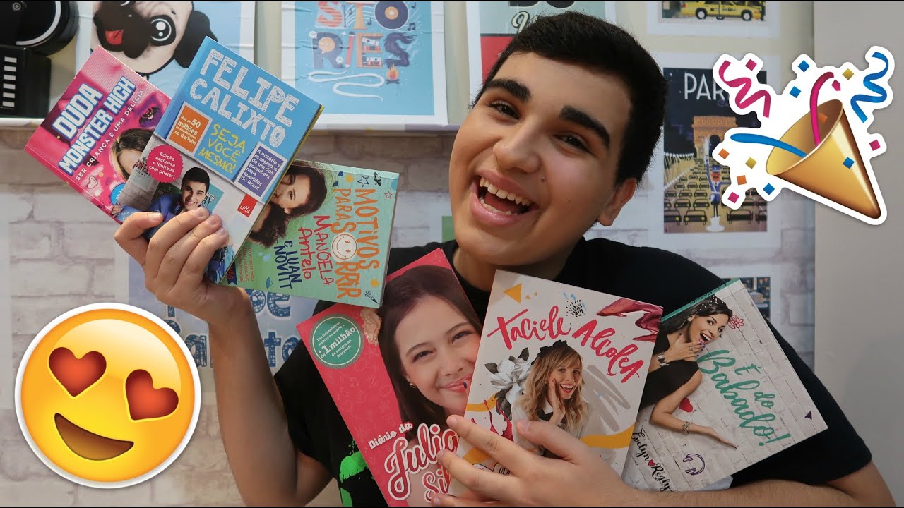 MEUS LIVROS DE YOUTUBERS !!! - YouTube