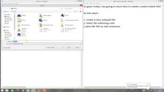 How to create a matrix batch program