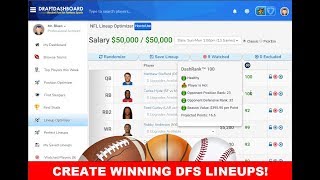 Daily Fantasy Tools and DFS Lineup Optimizer!