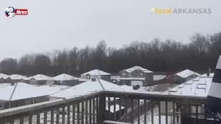 VIDEO: Thundersleet over NWA, River Valley