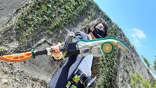 変身動画　諏訪が仮面ライダー斬月・真・極アームズに変身してみた！オリジナル