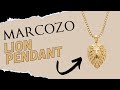 Close-Up Look at the Marcozo Lion Necklace - Detailed Design