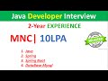 Java developer interview | First round