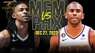 Memphis Grizzlies vs Phoenix Suns Full Game Highlights | December 27, 2022 | FreeDawkins