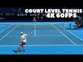 Alex De Minaur vs Emil Ruusuvuori Court Level practice points 2024 (4K 60FPS)