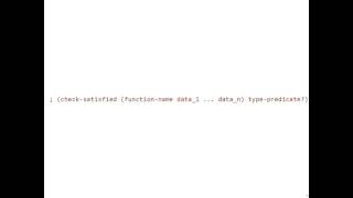 Design Recipe: Testing