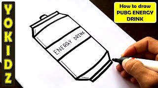 How to draw ENERGY DRINK